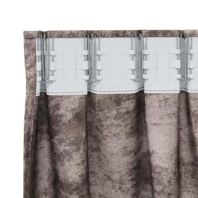 VidaXL Velvet gordijnen 2 pcs cappuccino 245 x 140 cm fluweel