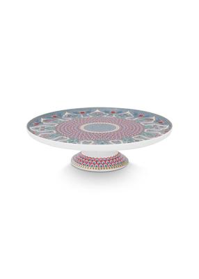 Pip Studio Flower Festival Taartplateau Klein Lichtblauw