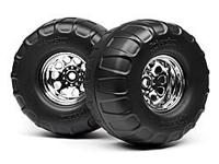 Mounted dual stage tyres on classic king wheels - thumbnail