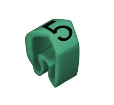 Weidmüller CLI C 2-4 GN/SW 5 MP Markeerring Opdruk 5 Buitendiameter 4 tot 10 mm 0251311518 Weidmüller CLI C 2-4 GN/SW 5 MP Markeerring Opdruk 5 Buitendiameter 4 tot 10 mm 0251311518