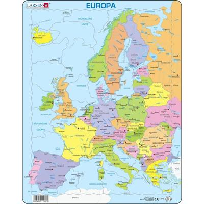 Selecta Larsen legpuzzel kaart europa, 37st.
