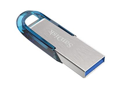 SanDisk Ultra Flair USB flash drive 64 GB USB Type-A 3.2 Gen 1 (3.1 Gen 1) Blauw, Zilver