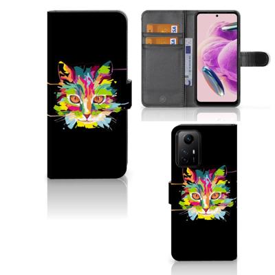 Xiaomi Redmi Note 12S Leuk Hoesje Cat Color Xiaomi Redmi Note 12S Leuk Hoesje Cat Color