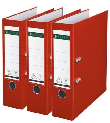 Ordner leitz 180° 1010 3 stuks rood