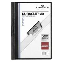 Documenthouder Durable DURACLIP 30 A4 Zwart A4 25 Onderdelen - thumbnail