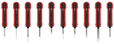 KS Tools 154.0155 Set ontgrendelingsgereedschap, 10-delig voor Opel/GM stekkercontacten
