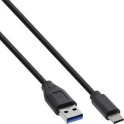 InLine 35712 2m USB A USB C Zwart USB-kabel