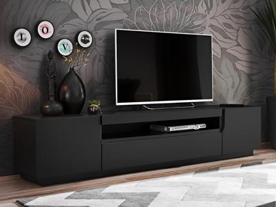 Tv-meubel EASTER 3 deuren mat zwart Tv-meubel EASTER 3 deuren mat zwart