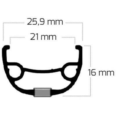 Roland Shimano achterwiel rival 21-584 zwart disc qr 10v - thumbnail