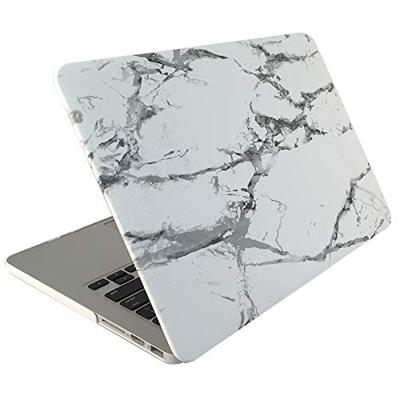 MacBook Pro 15.4 inch Marmer patroon bescherm Sticker voor Cover (zwart wit)