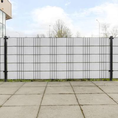 VidaXL Balkonschermen 5 st 255x19 cm poly rattan wit VidaXL Balkonschermen 5 st 255x19 cm poly rattan wit