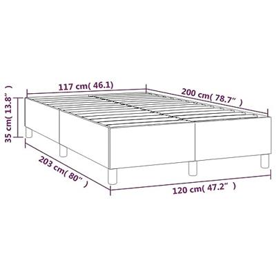 Bedframe fluweel donkerblauw 120x200 cm