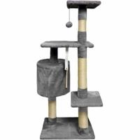 Krabpaal voor Katten Paloma Dark Grijs Polyester Pluche Hout (1 Stuks) - thumbnail