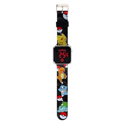 Pokémon LED Horloge Zwart