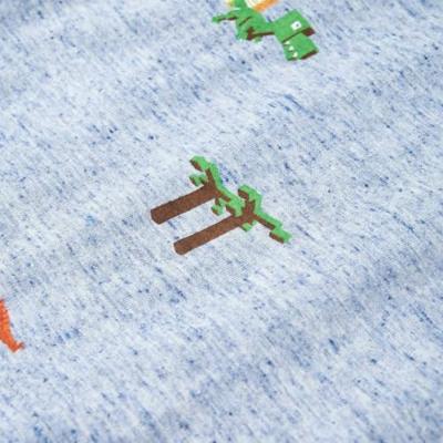 Kindershirt 140 gemleerd blauw Kindershirt 140 gemleerd blauw