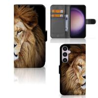 Samsung Galaxy S24 Plus | Telefoonhoesje | Met pasjeshouder | Leeuw - thumbnail