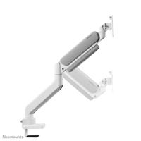 Neomounts ds70-450wh1 full-motion desk mount, 17 - 42 inch, topfix clamp & grommet - thumbnail
