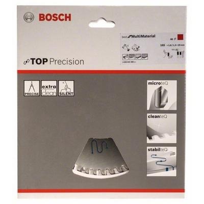 Bosch Accessoires Cirkelzaagblad Top Precision Best for Multi Material 165 x 20 x 1,8 mm, 48 1st - 2608642388 Bosch Accessoires Cirkelzaagblad Top Precision Best for Multi Material 165 x 20 x 1,8 mm, 48 1st - 2608642388