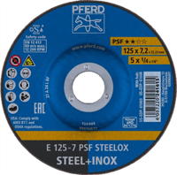 PFERD TOOLS 62012640 Psf Steelox Afbraamschijf gebogen Diameter 125 mm Boordiameter 22.23 mm 10 stuk(s) - thumbnail