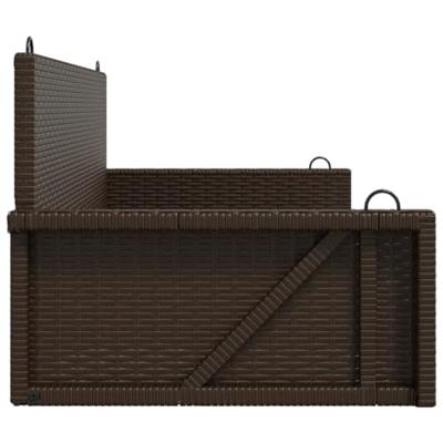 Schommelbank 119x56x48 cm poly rattan bruin Schommelbank 119x56x48 cm poly rattan bruin