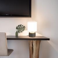 VidaXL Tafellampen 2 st met aanraakknop e14 wit - thumbnail