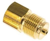 Manometer verloop Messing Vernikkeld 1/4 Bi x 1/4 NPT Bu - thumbnail