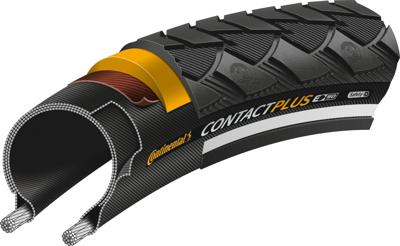 Continental reifen "contact plus" conti tire cont+ 47-507 b/b+rt