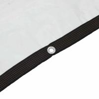 Doorzichtig zeildoek met zeilringen 2x8 m polyethyleen - thumbnail