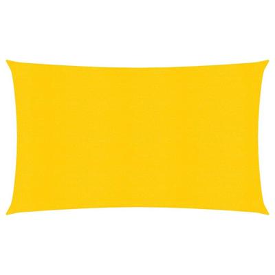 VidaXL Zonnezeil 160 g/m² 2,5x5 m hdpe geel