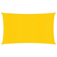 VidaXL Zonnezeil 160 g/m² 2,5x5 m hdpe geel - thumbnail