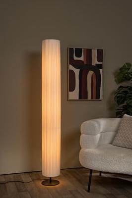 Lucide FOLD - Vloerlamp - Ø 20 cm - 3xE27 - Wit