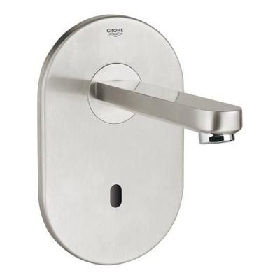 GROHE Eurosmart Cosmopolitan E afbouwdeel v wandkraan met uitloop 17cm zonder menging met tranformator 230V RVS 36335SD0