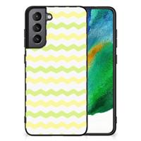 Samsung Galaxy S21FE Back Case Waves Yellow - thumbnail