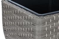 Plantenbakkenset Home ESPRIT Polypropyleen Rotan 40 x 40 x 36 cm - thumbnail