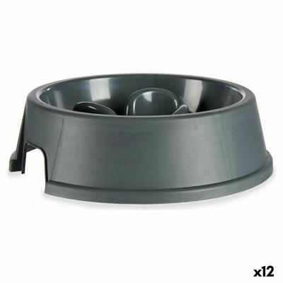Anti-schrok voerbak Mascow 87853 87853 Antraciet Plastic 27 x 7,5 x 27 cm (12 Stuks)