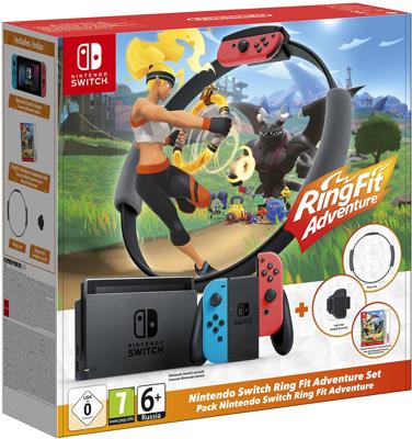 Nintendo Switch Console (Rood/Blauw) + Ring Fit Adventure (Voordeelbundel) Nintendo Switch Console (Rood/Blauw) + Ring Fit Adventure (Voordeelbundel)