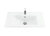 Sanicare Q7 keramische wastafel 75x45cm wit - thumbnail