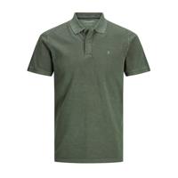 JACK & JONES ESSENTIALS regular fit polo JJEWASHED olijfgroen - thumbnail