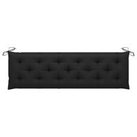 VidaXL Tuinbankkussen 180x50x7 cm oxford stof zwart - thumbnail