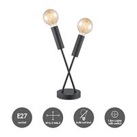 Home sweet home tafellamp Twint 2L - zwart - thumbnail