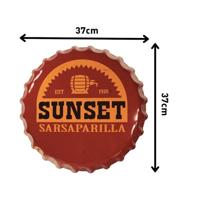 Fallout Tin Sign Sunset Sarsaparilla Bottle Cap - thumbnail