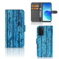 OPPO Reno6 5G | Book Style Case | Wood Blue - thumbnail