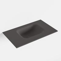 MONDIAZ LEX Dark_grey solid surface inleg wastafel voor toiletmeubel 50cm. Positie wasbak rechts - thumbnail