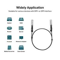 TP-LINK TL-SM5220-1M Glasvezel kabel SFP+ DAC Zwart - thumbnail