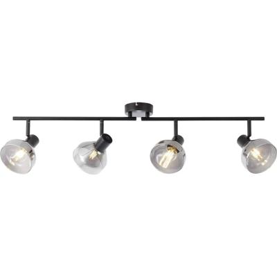 Brilliant 82732/06 Reflekt Plafondlamp Gloeilamp E14 18 W Zwart (mat), Matglas