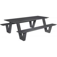 Picknicktafel Breeze aluminium antraciet - thumbnail