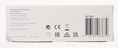 One For All - Aansluituitbreiding voor afstandsbedieningen - Besturing van maximaal 4 eindapparaten in gesloten kasten - Infrarood Splitter - Plug & Play - Zwart - URC1000