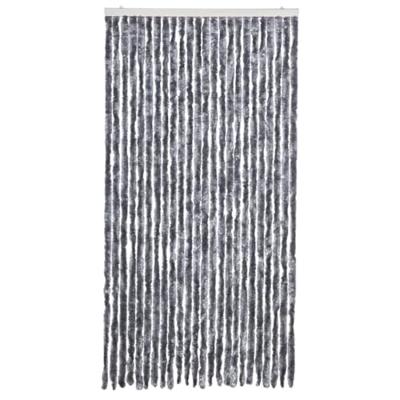 Vliegengordijn 100x220 cm chenille zilverkleurig