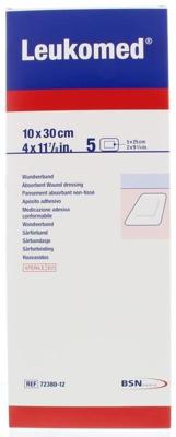 Leukomed Wondverband 10.0 x 30cm steriel 5 Stuks Leukomed Wondverband 10.0 x 30cm steriel 5 Stuks