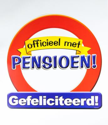Huldeschild Officieel met Pensioen